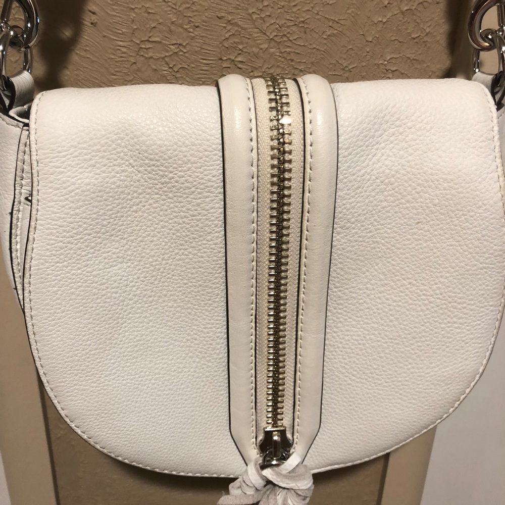White Rebecca Minkoff astor bag with custom strap